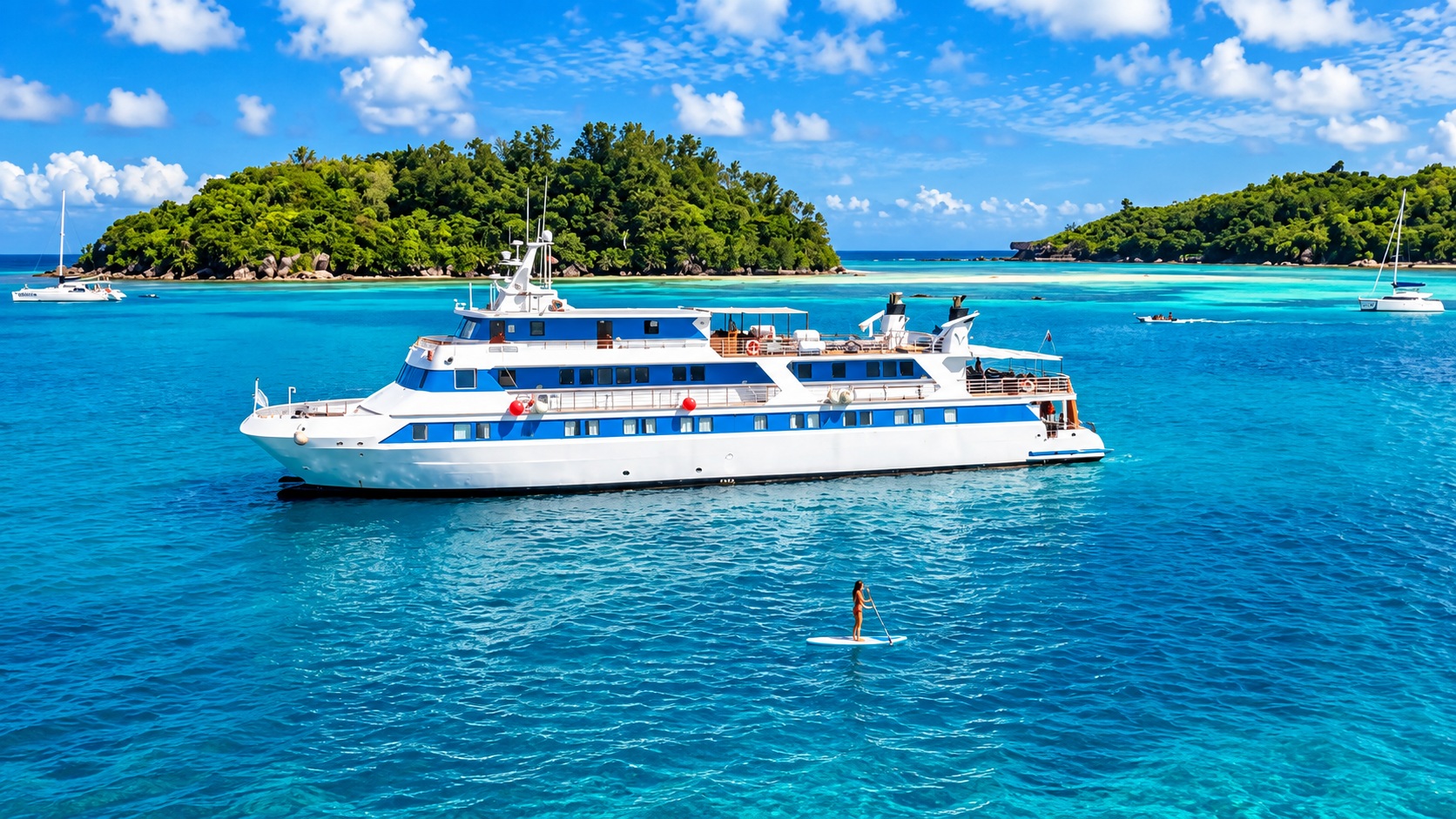 سيشل — Mahé → Aldabra e ilhas exteriores, conforme saída da Aqua Lares